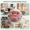 CAVINAS Chenille Bean Bag Chair with Ottoman,Lounge Chair Indoor with Pillow,Gaming Bean Bag Chairs for Adults,Bean Bag Couch for Living Room - 4 of 4