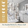 LunaLulinlk Shower Curtain with Hooks – Heavy-Duty Mold/Mildew-Resistant - 2 of 4