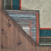 Landry Border Patio Rug Gray/Blue - 2 of 2