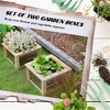 SKRAN Raised Garden Bed Set of 2, Outdoor Planter Box, Galvanized Metal Reinforced with Wood, Stock Tanks for Growing Flowers, Herbs and Vegetables - 4 of 4