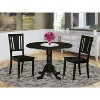 Round Dinette Set - Kitchen Table with 4 Chairs - Modern Dining Table Set - 2 of 4