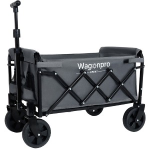 Grungis Expandable Dual-Layer Shopping Cart,Lightweight Grocery Cart with 100% Extra Space,Utility Cart for Camping,Shopping,Sports,Gardening - 1 of 4