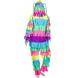 Tipsy Elves Halloween Pinata Costume - Rainbow Colored Funny Halloween Costume Jumpsuit - 1 of 4
