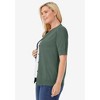 Woman Within Plus Size Perfect Elbow-Length Sleeve Cardigan - 4 of 4