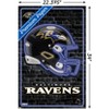 Trends International NFL Baltimore Ravens - Neon Helmet 23 Unframed Wall Poster Prints - 3 of 4