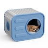 Dolonm  Small Indoor Cat House with Double Ventilation, Easy-Clean & Waterproof Pet Carrier for Home, Safe Space for Kittens & Multi-Cat Families - 4 of 4