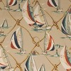 RLF Home Sail Away Provance 3" Rod Pocket Lining Luxurious and Elegant Window Treatment Valance 50" x 15" Beige - 4 of 4