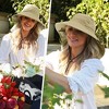Tirrinia Women’s Neck Flap Bucket Hat with Wide Brim - Lightweight Breathable UPF 50+ Sun Hats, Perfect for Hiking Safari Fishing Garden Party, Solid - 2 of 4