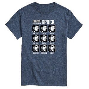 Men's - Star Trek - Spock Moods Short Sleeve Graphic T-Shirt - 1 of 4