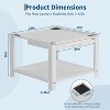 29" Heavy Duty Metal Washer Dryer Stand with Pull-Out Shelf, Multi-Fit Anti-Vibration Pedestal with Base Storage, 800 lbs Capacity - 2 of 4