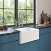 White Farmhouse Sink Deep Apron Sink Undermount Farmhouse Kitchen Sink Single Farm Sink - 2 of 4