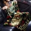 Lomsoe Retro Santa Claus Print Flannel Blanket - All Seasons Soft Cozy Warm Throw Blanket for Bed, Napping, Camping, Travel, Office - 2 of 4