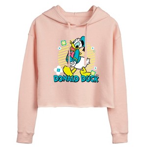Women's - Disney - Donald Duck Cropped Graphic Hoodie - 1 of 3