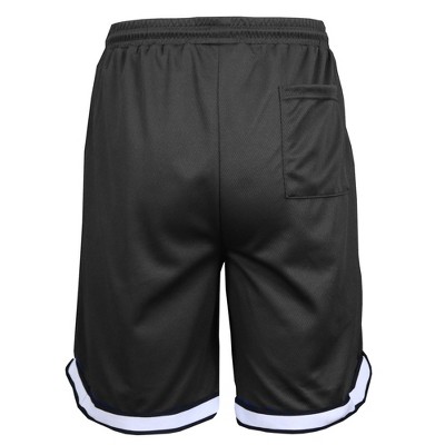 Jump Start Men's Premium Active Moisture Wicking Workout Mesh Shorts With Trim