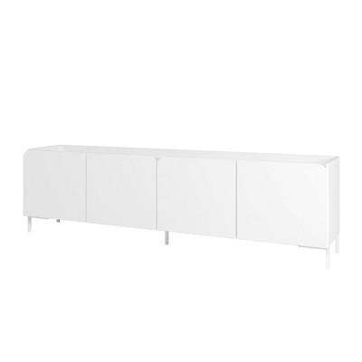 Manhattan Comfort Bogardus Mid - Century Modern 4 - Shelf TV Stand for TVs up to 65"