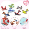 Joyfy 28 Packs Valentines Day Foam Airplanes With Cards  for School Class Exchange Toys Gifts Kid's Gift - 3 of 4