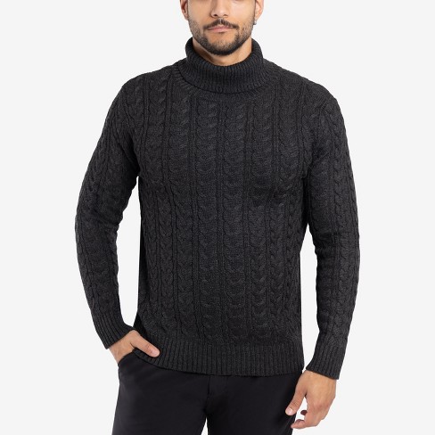 X Ray Mens Fancy Sweaters Turtleneck Men Sweater Mock Turtleneck For Men Sweaters In Charcoal Size 3x Large Target