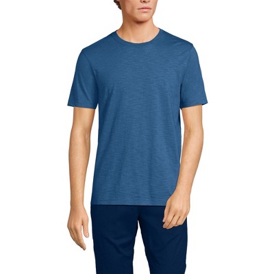 Lands' End Men's Short Sleeve Garment Dye Slub T-Shirt