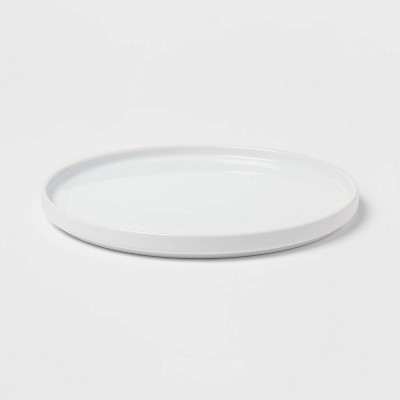 10.5&#34; Stoneware Stella Dinner Plate White - Threshold&#8482;