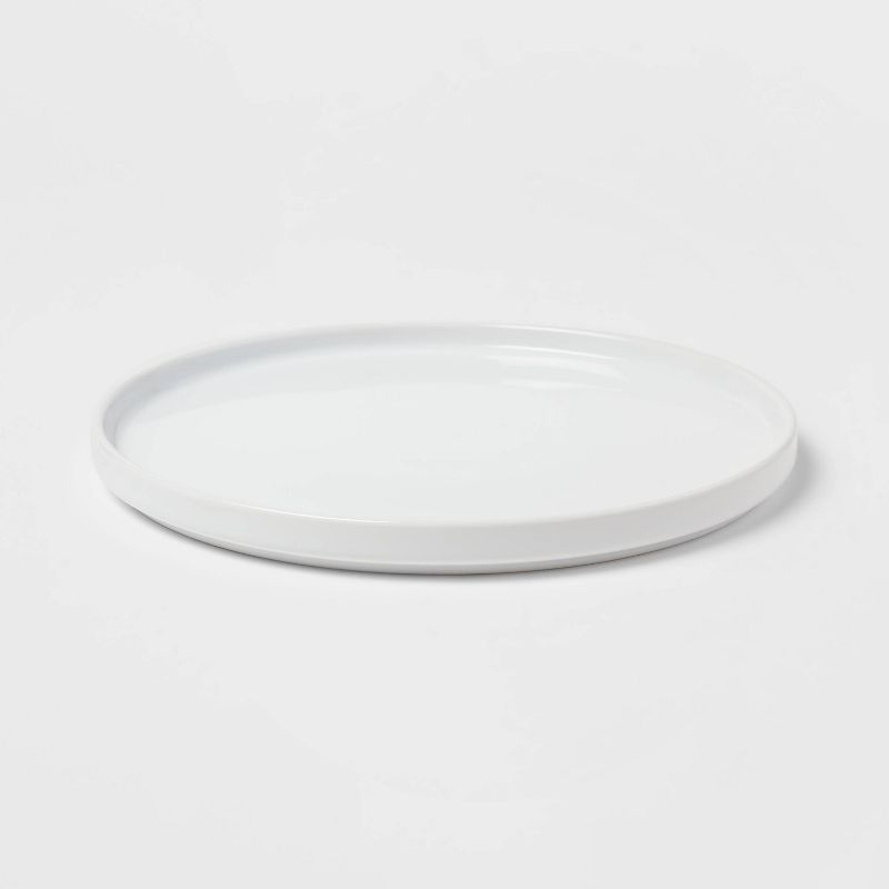 10.5&#34; Stoneware Stella Dinner Plate White - Threshold&#8482;, 4 of 5