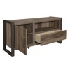 Lexicon Dogue 51" Transitional Wood TV Stand in Brown and Gunmetal - 4 of 4