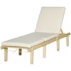 Outsunny Chaise Lounge Chair for Outdoor, Patio Recliner with 4-Position Adjustable Backrest and Cushion for Deck, Beach, Lawn and Sunbathing - 4 of 4