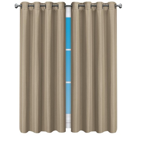 1pc 52x63 Blackout Rowland Curtain Panel Light Gray - Eclipse : Target