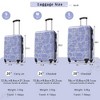 3-Piece Floral Hardshell Luggage Set with TSA Lock & Spinner Wheels - 20”+24”+28” Lightweight Suitcases - ModernLuxe - 4 of 4