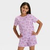 Girls' 2pc Short Sleeve Pajama Set - Cat & Jack™ - 3 of 4
