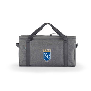 MLB Kansas City Royals 64 Can Collapsible Cooler - Heathered Gray - 1 of 4