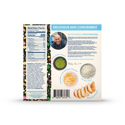 Bettr Bowl Frozen Lemon Cilantro Chicken Burrito Bowl - 9oz