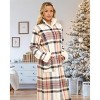 ADR Women's Zip Up Robe Fleece Soft Warm Plush Oversized Zipper Bathrobe - 3 of 4
