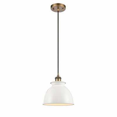 Adirondack - 1 Light Cord Hung Mini Pendant In Industrial Style-10 Inches Tall and 8.13 Inches Wide