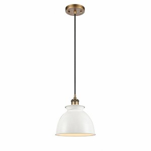 Adirondack - 1 Light Cord Hung Mini Pendant In Industrial Style-10 Inches Tall and 8.13 Inches Wide - 1 of 1