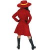 HalloweenCostumes.com Small  Girl  Kid's Carmen Sandiego Costume | TV Show Costumes, Red/Orange - 3 of 4