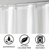 iDesign Stall-Size EVA Shower Curtain Liner - 54" x 78" - Frost - 3 of 4