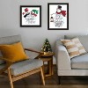 2- Piece Vignette Good Friends Snowman Black Framed Wall Art for Living Room, Bedroom Wall Art Print for Home Decor by Deb Strain - 3 of 4