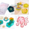JDICTION 4 PCS Floral Resin Molds - DIY Epoxy Resin Coaster Kit for Candle Holders & Holiday Gifts - 4 of 4