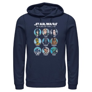 Mens Star Wars Cartoon Portraits Lightweight Hoodie - 1 of 4