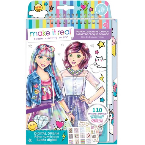 Make It Real: Digital Dream Fashion Design Sketchbook Kit - image 1 of 4