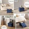 StorageBud Storage Ottoman for Bedroom End of Bed, Velvet Storage Bench, Large Storage Ottoman Bench, Entryway Bench with Storage - 3 of 4