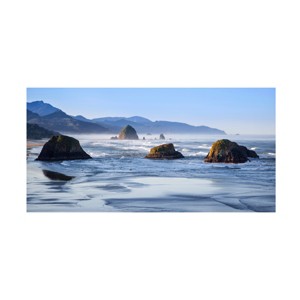 Trademark Fine Art -Michael Broom 'Cannon Beach Oregon' Canvas Art - 1 of 4