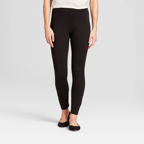 Women's High Waist Ponte Leggings - A New Day™ Black M : Target