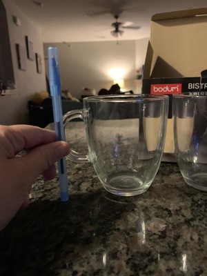 Bodum Bistro Glass Mug 10 oz – Set of 2
