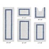Hotel 5 PC Bath Rug 100% Premium Cotton Tufted Weave Two Tone Reversible Bathroom Rug, Super Soft Absorbent, Machine Washable Bath Mat - 2 of 4