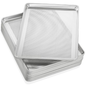 GRIDMANN 18" x 26" Commercial Grade Aluminum Cookie Sheet Baking Tray Pan Full Sheet - 1 of 4