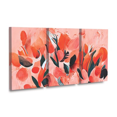 Treechild 'Wild Tulips' Multi Panel Unframed Canvas Wall Art