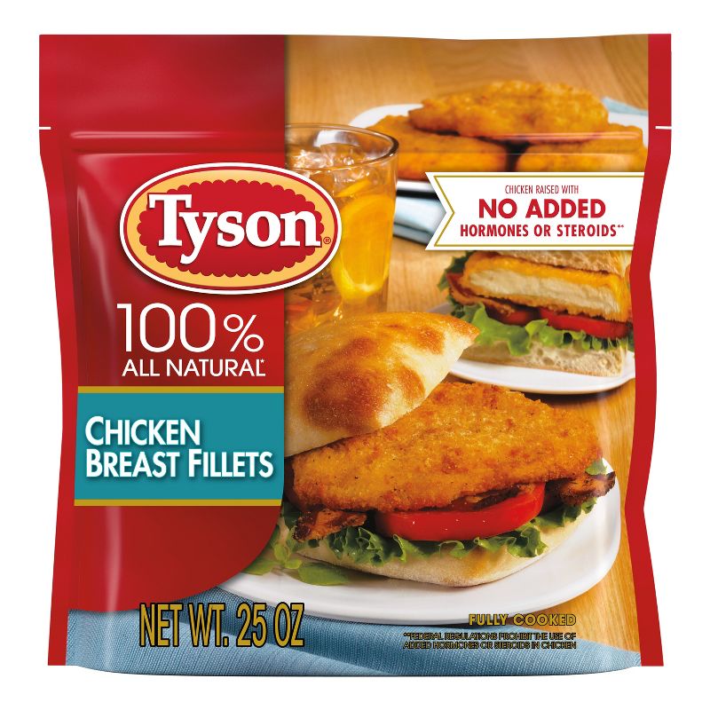 Tyson Chicken Breast Fillets - Frozen - 25oz, 1 of 9
