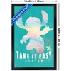 Trends International Disney Lilo and Stitch: Beach Vibes - Take It Easy Framed Wall Poster Prints - 3 of 4