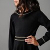 Hope & Henry Girls'  Long Sleeve Ruffle Collar Sweater Dress, Toddler - 4 of 4